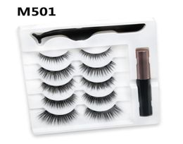 Invisible Magnetic Mink Eyelashes Magic make up Kits 3 Tubes Eyeliner Reusable False lashes 3D Natural Look Charming and Thickness7880409