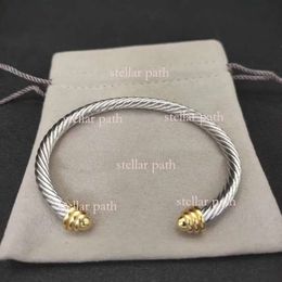 David Yurma Bracelet DY Bracelet Designer Cable Bracelet Fashion Jewellery for Women Men Gold Silver Pearl Head Cross Bangle Bracelet Jewellery Christmas Love Gift 552