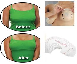 1Pair2PCS Sexy Women Silicone Instant Invisible Tape Breast Lift Bra Push Up Chest Paste Breast Bust Cleavage Shaper9723396