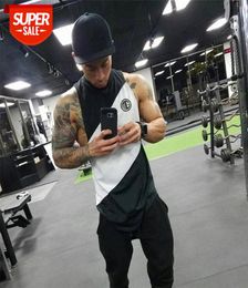 Muscle guys Bodybuilding Singlets Mens muscle shirt gym Tank Tops stringer Mens Vest fitness Men039s Clothing hip hop tanktop 4806799