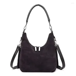 Shoulder Bags 2024 Fashion Women Handbag Designer High Quality Leather Suede Stitched Cross Bag Women's Crossbody Purse