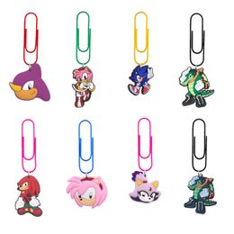 Christmas Decorations Sonic 38 Cartoon Paper Clips Shaped Paperclip For School Nurse Day Office Supply Sile Funny Book Markers Teacher Otuga