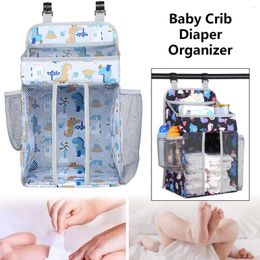 Storage Bags Baby Bed Crib Hanging Soft Surface Safety Breathable Portable Bedside Organizer Diaper Bag Box Bedding Accessories