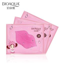 BIOAQUA 50pcs Skin Care Crystal Collagen Lip Mask Moisture Essence Lip Care Pads Anti Ageing Wrinkle Patch Pad Gel For Makeup 240515