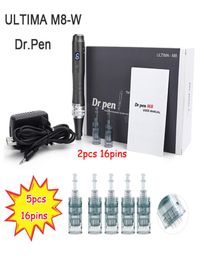 Dr pen Ultima M8 With 7 pcs Cartridges Wireless Derma Pen Skin Care Kit Microneedle Home Use Beauty Machine7761551
