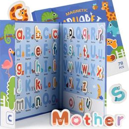 Aircraft Modle Montessori Busy Quiet Book English Magnetic Letters Card Pairing Exercise Puzzle Spell Games Childrens Education Toy Gifts s2452022