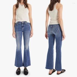 Women's Jeans Women Slim Flared Pants 2024 Fashion Soft Lady High Waist