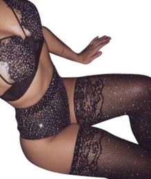 Sexy Set Women Fishnet Bikini Tights Open Crotch Mesh Lace Pantyhose Shiny Rhine Party Club Stockings Fish Net Tights Hosiery Erotic4235736