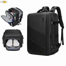 Backpack CFUN 2024 Fashion Large 17 Inch Laptop For Men Waterproof Anti-Theft Travel Rucksack Male USB Business Shoulder Backbag