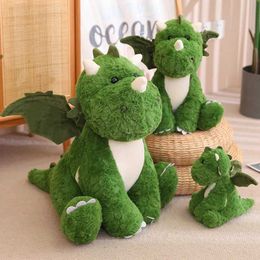 Stuffed Plush Animals New Creative Dinosaur Egg Plushes Doll Cute Flying Dragon Soft Stuffed Animal Peluches Pillow Cushion Baby Appease Toys Kid Gift