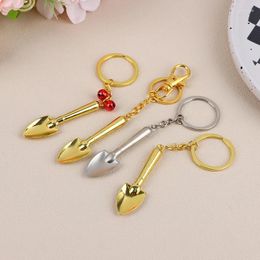 Decorative Figurines 1Pc Fashion Keychain Shovel Spade Trowel Gardening Pendants DIY Men Women Jewelry Car Key Chain Souvenir For Small Gift