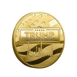 Other Festive Party Supplies 2024 Trump Never Surrender Gold Commemorate Coin American Election Drop Delivery Home Garden Dhszi