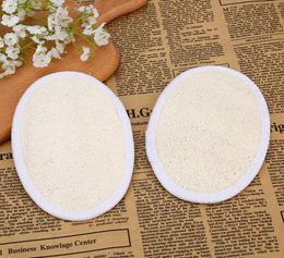 1318cm Oval shape natural loofah pad scrubber remove the dead skin bath shower face loofah sponge LX51171772218