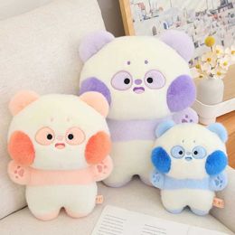 Stuffed Plush Animals 30/40cm Cute Colourful Panda Plush Toy Stuffed Animals Panda Plushies Doll Pillow Soft Kids Baby Toys for Girls Kaii Room Decor