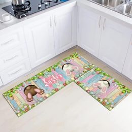 Carpets Easter Kitchen Rugs And Mats Set Of 2 Cushioned Anti Fatigue Non Slip Waterproof Rug Comfortable Standing