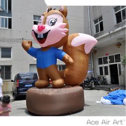 wholesale Free Express Inflatable Squirrel Animal Balloon Model With Base For Outdoor Advertising Event Party Decoration