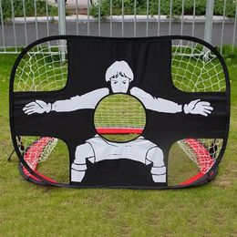 Foldable Football Goal Nylon Soccer Kids and Adults Target Net for Playground Backyard Indoor Outdoor Training 240513