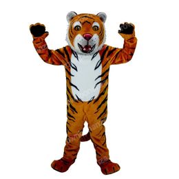 2024 Halloween lovely Tiger Mascot Costumes Halloween Cartoon Character Outfit Suit Xmas Outdoor Party Festival Dress Promotional Advertising Clothings