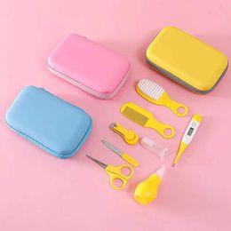 Nail Care 2024 Hot selling children and baby nail clippers 8-piece set comb nose sprayer EVA bag care set WX