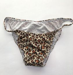 Mens String Bikini Fashional Panties G3774 Front Pouch Moderate Back Leopard Prints swimsuit fabric underwear posing bodybuilder7277822