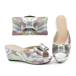 Dress Shoes African Matching And Bag Italian In Women High Quality Wedding Shoe With Bags Latest Design