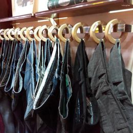 Hangers Scarf And Tie Wooden Hanger Ring Trouser Rack Jeans Round Wood Circle