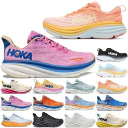 Factory surplus shoes with Box hola Designer Shoes Running Shoes for Men Women Mens Womens Passion Fruit Black White De s