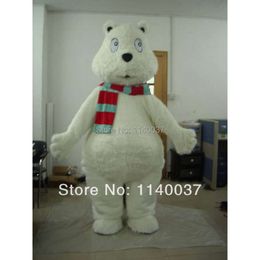White Polar Bear mascot custom Cartoon Character carnival costume fancy Costume party Mascot Costumes