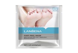 LANBENA Exfoliating Foot Peel Mask Only Need One Pair Remove Dead Skin Thoroughly in 27 Days Foot Mask Peeling Cuticles Heel7988545