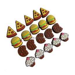 Other Sporting Goods 10Pcs Hamburger Pizza Cakes Tennis Racket Vibration Dampeners Sile Shock Absorber 230620 Drop Delivery Dh7I1