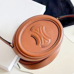 1 1 Designer bag for woman TRIOMPHES clutch Saddle Crossbody round bag mens Oval Wallets Pink leather make up Luxury bags strap womens Tote postman shoulder hand bags
