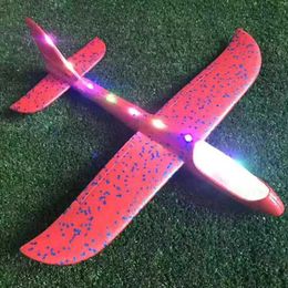 Aircraft Modle 48CM manual throwing foam aircraft manual launching aircraft toy education model toy children outdoor sports game toy s24520