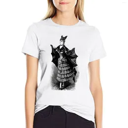 Women's Polos Victorian Bat Girl Costume T-shirt Summer Clothes Aesthetic Clothing Plus Size T Shirts For Women Loose Fit