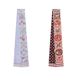New Brand Fashion Women Silk Square Scarves Echarpe Luxe Shawl And Stoles Silk Scarf Bag Designer Head Band Scarf Bandeau Hijab For Women Men L VV M76971
