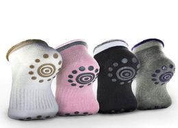 Yoga Gym Non Slip Massage Toe Socks Non Slip Skid Yoga Pilates Socks Women Cotton Socks with Grips7908551