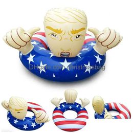 Other Pools & Spashg Donald Trump American Float Inflatable Swimming Ring For Pool Party Summer Adt Outdoor Fun Pvc Drop Delivery Home Dhm2C