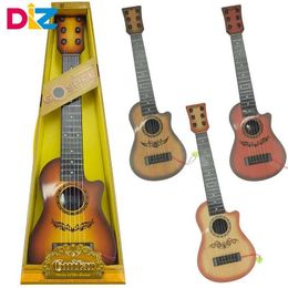 Guitar 6-string classical guitar steel string beginners toy guitar childrens four string piano childrens musical instrument boy and girl gift WX