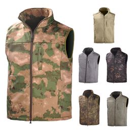 Jacket Softshell Outdoor Vest Hunting Shooting Tactical Camo Coat Combat Clothing Camouflage Windbreaker Softshell NO05-242