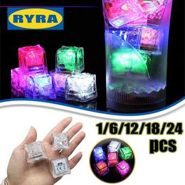 LED Toys 11224 waterproof LED ice cubes with multicolor flashes shining in the dark used for decorating bars clubs drinks parties etc s2452099