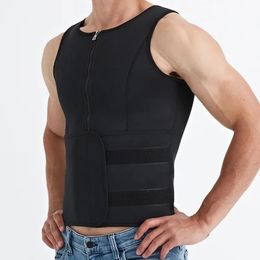 YBFDO Men Sauna Sweat Vest Body Shaper Waist Trainer Vest Shirt Compression Undershirt Shapewear Fat Workout Tank Tops 240508