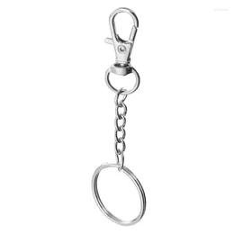 Keychains 195 Piece Swivel Snap Hooks And O Key Rings With Open Jump Ring Metal Lobster Claw Clasp Chain Parts For Craft DIY