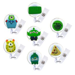 Other Office School Supplies Bass Lightyear Cartoon Badge Reel Retractable Nurse Id Card Reels With Alligator Clip For Student Holders Otpib