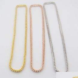 Pendant Necklaces Fashion Bamboo Chain New Beautif Nail Love Necklace For Women Jewellery Screw Large Cake Clavicle Sier Long Drop Deliv Otlvg