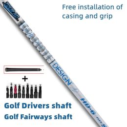 Golf Driver Shaft AD HD-6 Graphite Club Shafts Free Assembly Sleeve and Grip Flex S R X Brand 240516