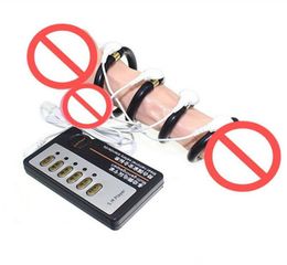 Electric shock penis ring cock ring electro shock therapy penis extender sex toys for men medical themed toys7866701