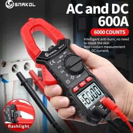 SK213 Digital Clamp Metre 600A AC DC Current True RMS Auto Ran Pliers Ammeter Voltage Voltmeter Professional Electrical Tester 240508