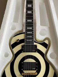 Guitar Customized electric guitar classic black and white in stock fast and free delivery WX