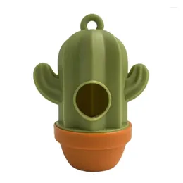 Dog Apparel Poop Pickup Bags Holder Dispenser Cactus Shape Storage Container Portable Outdoor For