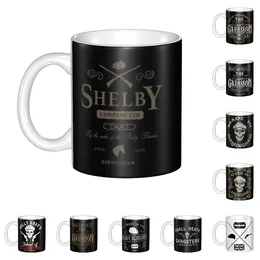 Mugs Shelby Company Mug Custom Blinder Peaky Coffee Ceramic Creative Gift Men Women Outdoor Work Camping Cups And