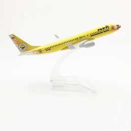 16cm Air Thailand Thai Nok Boeing 737 B737 Airlines Plane Alloy Metal Diecast Model Aeroplanes Aircraft Collection Gift